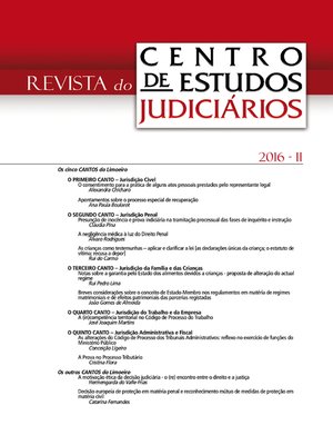 cover image of Revista do CEJ n.º 2 de 2016